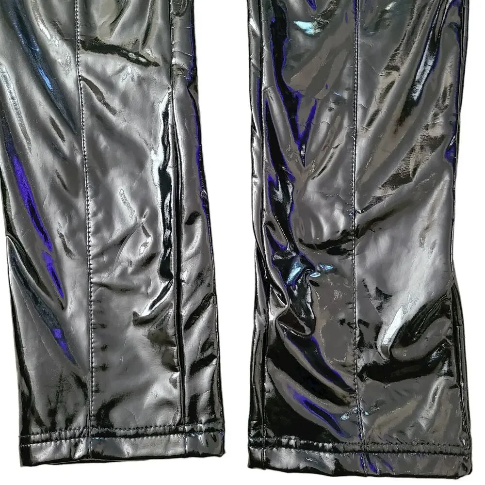 BAGATELLE High Waist Faux Patent Leather‎ Pants 69785 Women's Size Large NEW/NWT